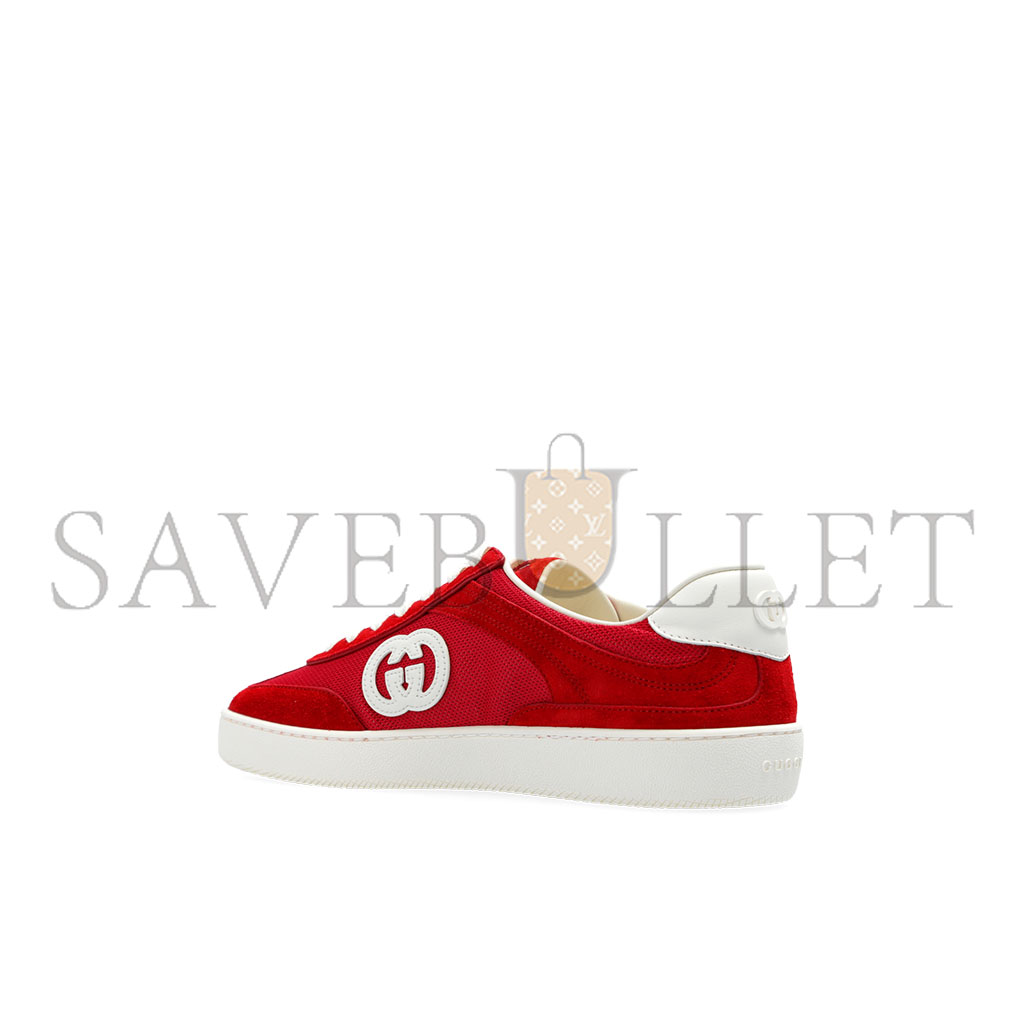 G*u*i red sneakers with logo 791742